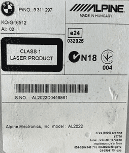 RADIO NAWIGACJA ALPINE BMW 3 F30 9311297 ORG 3