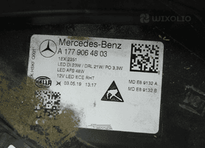 Mercedes A177 a 177 full led lampa prawy przód prawa przednia 9