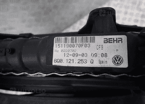 KOMPLET CHŁODNIC WENTYLATOR SEAT IBIZA III 6Q0121253Q 6Q0121207L 6Q0820411H RADOM 3