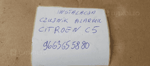 Czujnik alarmu Citroen C5 III 9663655880 10