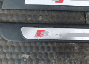 Listwa Listwy Progowe Ozdobne Drzwi S-Line Nakładki Komplet Przód Tyl AUDI A4 B8 Sedan Kombi 6