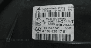 Mercedes b klasa 245 169 lampa przednia lewa 6