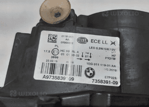 BMW 1 F20 LCI Lampa H7 Black L - 13228 9