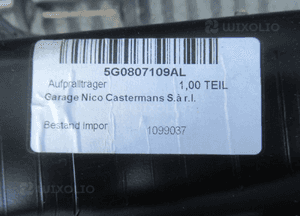 Belka zderzaka przednia przód vw golf vii 7 5G0 5G0807109AL 5G0807930 5G0807929  5G0807581A 5G0807111 2012 10