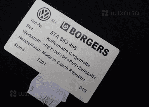Wykładzina mata bagażnika vw touran 5TA 2015-2021 5TA863465 radom 4