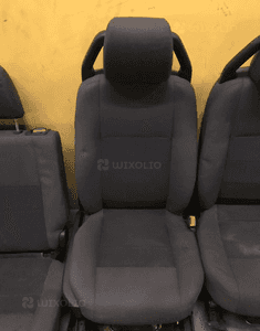 Siedzenia komplet czarny materiał land rover discovery 3 iii 3