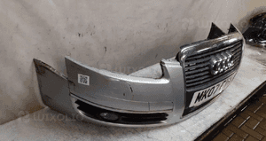 Zderzak przód przedni audi A6 C6 halogeny LY7W srebrny 5