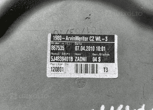 Podnośnik szyby prawy lewy tył Skoda Fabia 2 II 5J4839401B 4