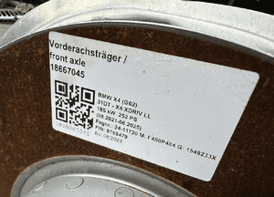 Wózek przekładnia zwrotnica półoś amortyzator wahacze bmw X3 G01 X4 G02 3