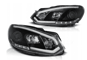 Lampy reflektory vw golf 6 vi do dziennej drl 1