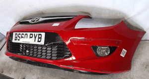 Zderzak przód przedni hyundai I30 i 1 drugi lift 2 fl ja czerwony halogeny 3