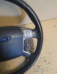 KIEROWNICA FORD MONDEO MK.4 IV S-MAX SMAX MULTI MULTIFUNKCJA CHROM SKÓRA SKÓRZANA   (Lok. 20 ) 4