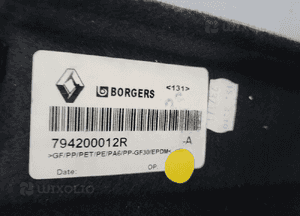 PÓŁKA Bagażnika tył tylna jasna Renault Scenic III 3 krótki 09- 794200012R 4