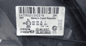 Skoda octavia ii lift 2009- lampa lewy przód lewa przednia 1Z1941015F 7