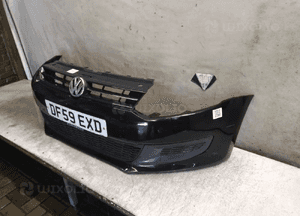 Zderzak przód przedni do volkswagen vw polo 9R LC9X czarny 3