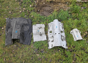 Oslona Oslony Termiczne Wydechu Dwa Wydechy Quattro Komplet Audi A4 B6 B7 30