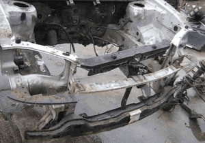 Hyundai Santa Fe 02 podluznica przednia przod pr/le