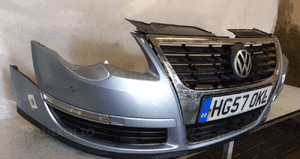 Zderzak przód przedni do volkswagen vw passat B6 pdc LB5M 4