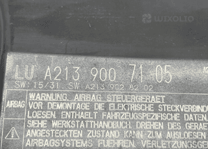 MERCEDES W213 MODUŁ STEROWNIK SENSOR AIRBAG A2139007105 5