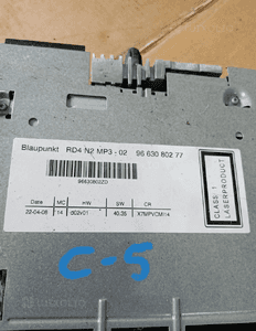 Radio radioodtwarzacz oryginał Citroen C5 III 9663080277 3