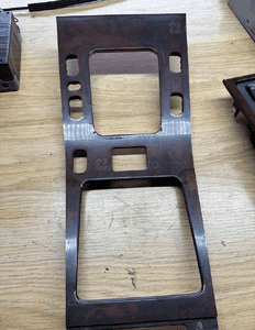 MERCEDES ML 163 lift  panel klimatyzacji drewno  dekor low range 8
