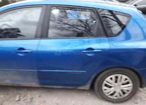 Mazda 3 BK 03-09 drzwi lewy tył tylne lewe w kolor 27B szyba lampa 2