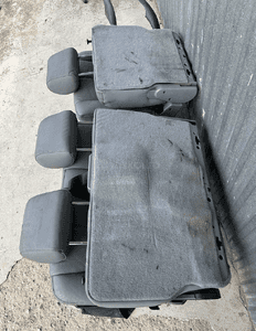 MERCEDES ml 163 fotel fotele kanapa szara skora siedzisko  zagłówek isofix 5