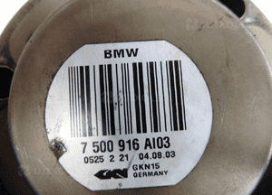Półoś lewa prawa tył 7500916 BMW X5 E53 3,0D 5