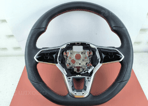 VW Volkswagen Golf 8 Kierownica Skóra Łopatki Czerwona nitka 5H0419089FM 1