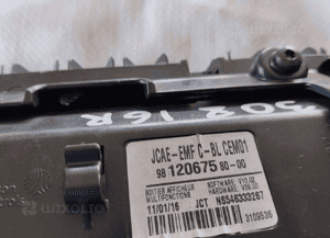 Wyświetlacz ekran radia kratki nawiewu peugeot 308 T9 ii 9812067580 3