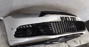Zderzak przód przedni vw volkswagen scirocco halogeny LB9A biały do malowania i naprawy ! 4