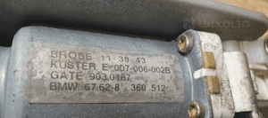 Mechanizm podnośnik szyby prawy przód BMW 5 E39 8360512 7