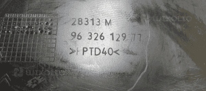 Schowek półka pasażera Citroen C5 I 9632612977 6