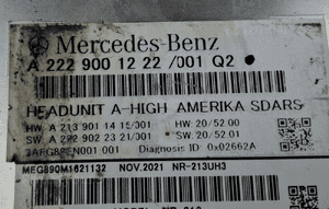 Mercedes W222 Radio Nawigacja Multimedia NR-213 HIGH AMERIKA A2229001222 5