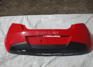 Mazda 2 ii zderzak tył tylny 12R 13