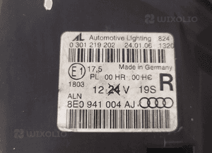AUDI A4 B7 Lampa przednia H7 prawa - 14870 9