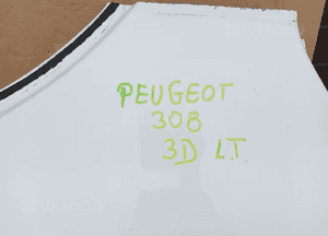 Błotnik lewy tył tylny ćwiartka Peugeot 308 T7 3D HB 5