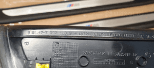 Nakładki listwy progu przód tył M-Pakiet BMW 3 E90 7907160 7906900 8