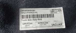 Tapicerka boczek bagażnika prawy tył tylna Jaguar XF X250 8X23-F45422-AL 5