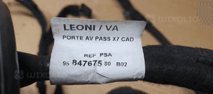 Wiązka instalacja drzwi lewy przód Citroen C5 III UK 9684767580 6