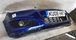 Zderzak przód przedni opel astra h 3 iii lift fl Z21B granatowa halogeny 4