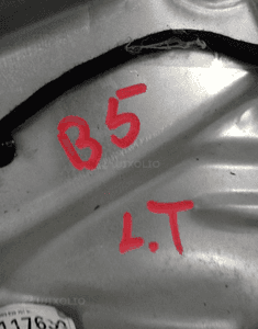 Mechanizm podnośnik szyby lewy tył VW Passat B5 3B9839751BF 5