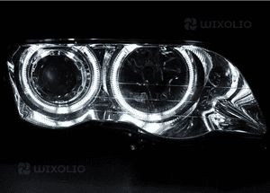 Lampy reflektory do bmw E46 od 1998 do 2001 sedan / touring  ringi led 3