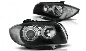LAMPY Reflektory BMW E87 E81 2004-2011 BIAŁE RINGI LED DEPO 4