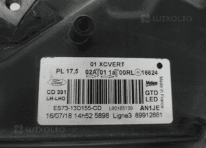Ford mondeo MK5 lift dynamic bdb lampa przednia lewa lewy przód 9
