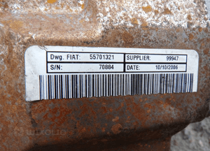 Wspomaganie elektryczne kolumna fiat grande punto 51860329 biały kabel 3