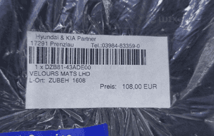 DYWANIKI WELUROWE GRAND SANTA FE 2014- 5