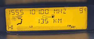 Citroen C5 II wyswietlacz radia zegarek