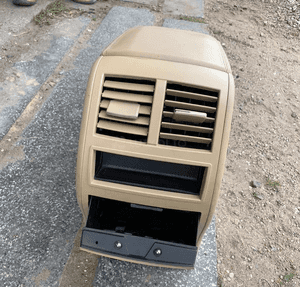 mercedes gl ml 164 podłokietnik skora drewno dekor  beżowy czarny 20