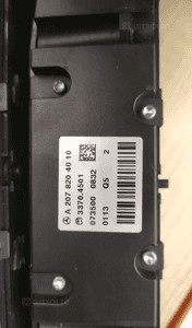 MERCEDES E 207 / E 212 panel grzania foteli 5